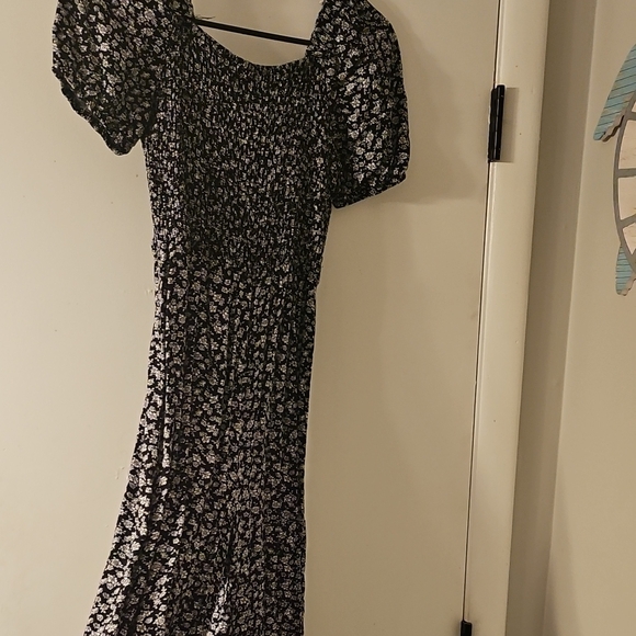 Floral Black and White Women's Romper - Picture 1 of 1